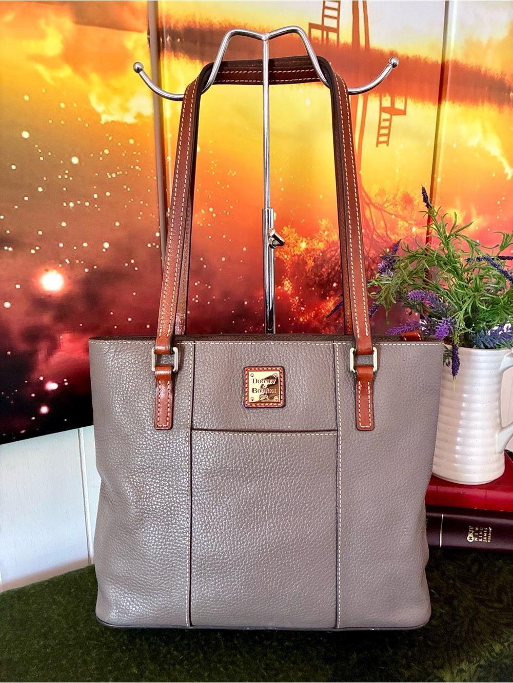 Dooney & Bourke Pebble Leather Shoulder Bag